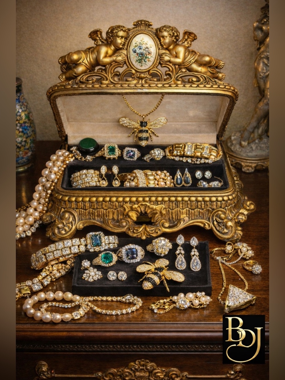 1 LB Curated Jewelry Lot | Personalized Style Box | Gold & Silver Pearls Crystal